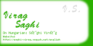 virag saghi business card